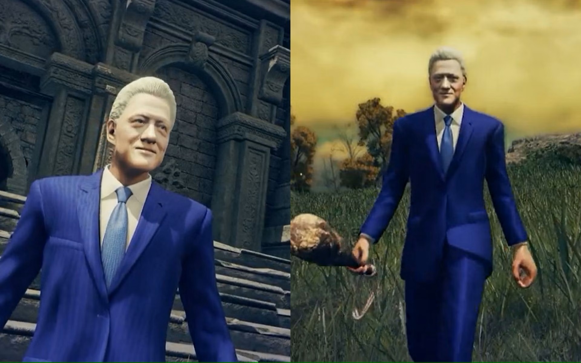 Bill Clinton arrives at Elden Ring thanks to a mod, GamersRD