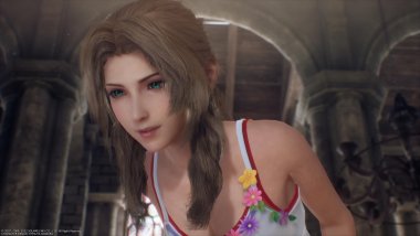 Crisis Core is set before Final Fantasy VII. In the 2007 PSP classic, Aerith isn't a flower seller yet, but she's still a heartthrob.