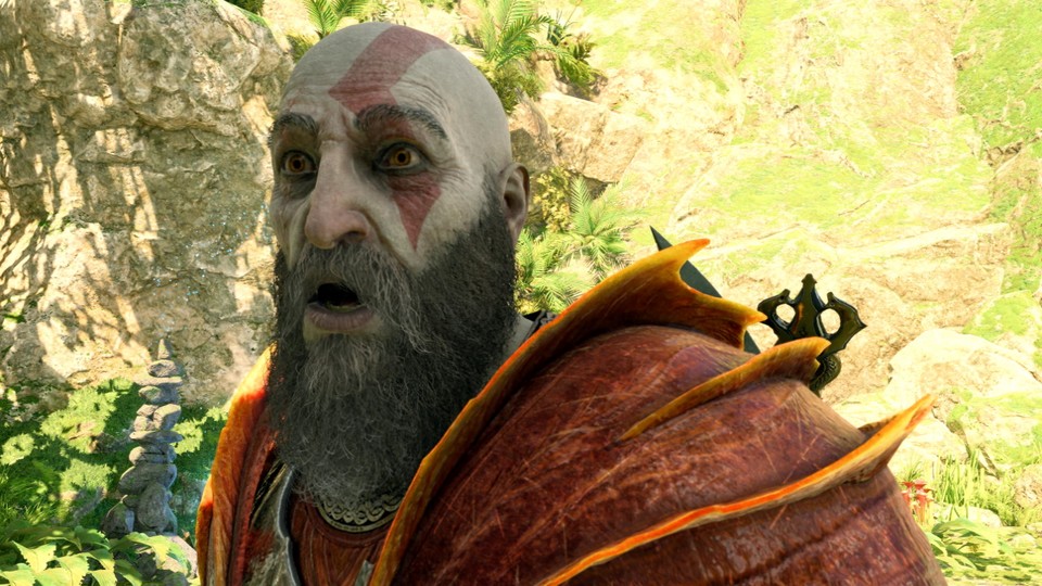 Even Kratos is amazed, but with this extensive game you can sometimes miss something.