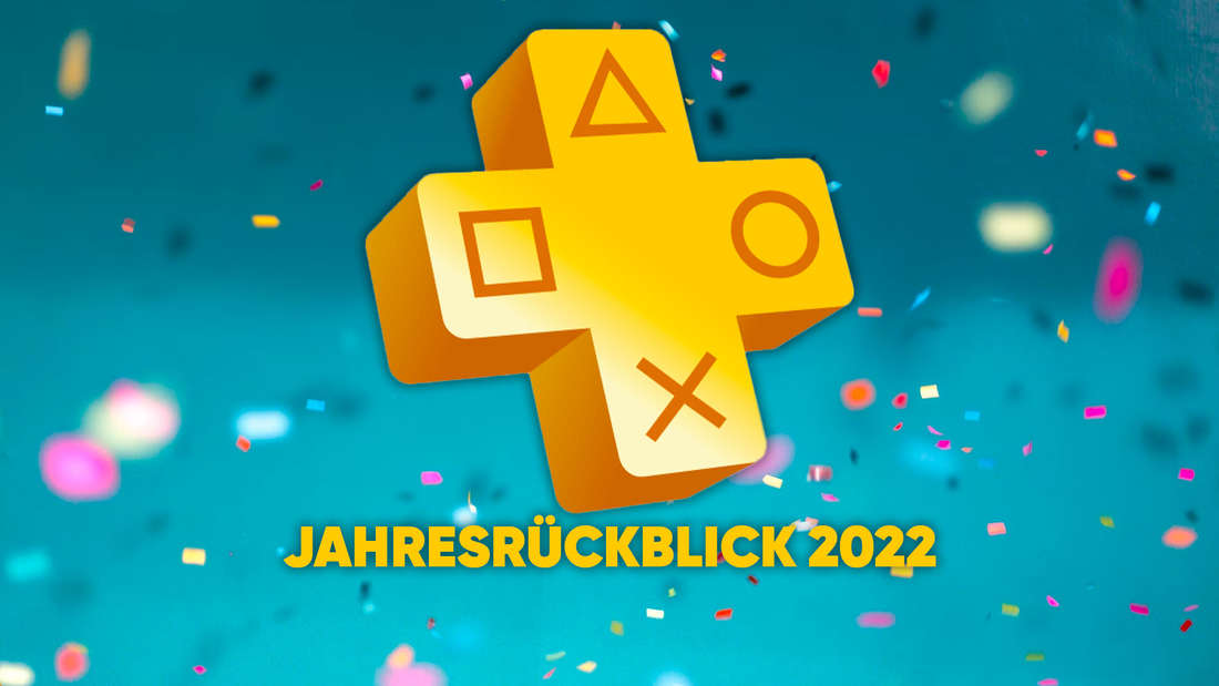 The PS Plus logo above the 2022 year in review