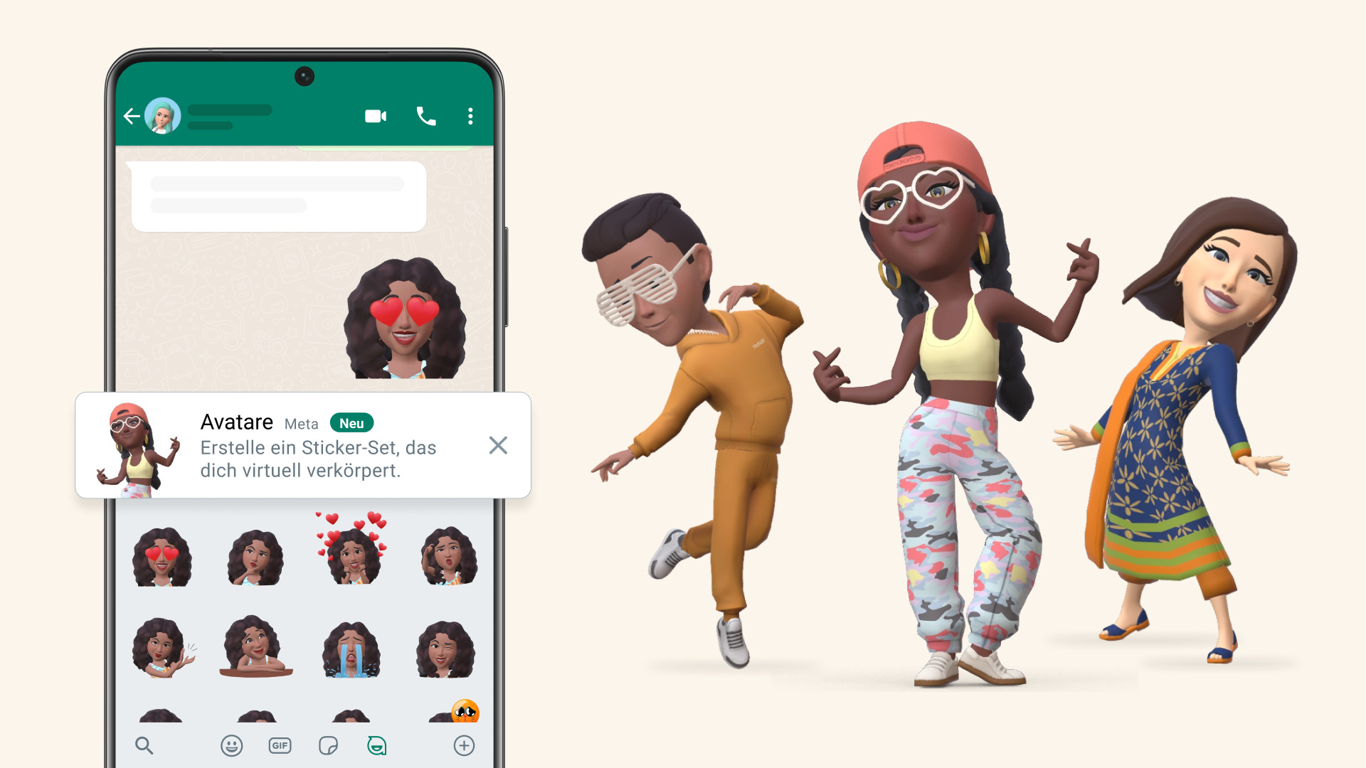 New Whatsapp feature: Meta introduces customizable avatars
