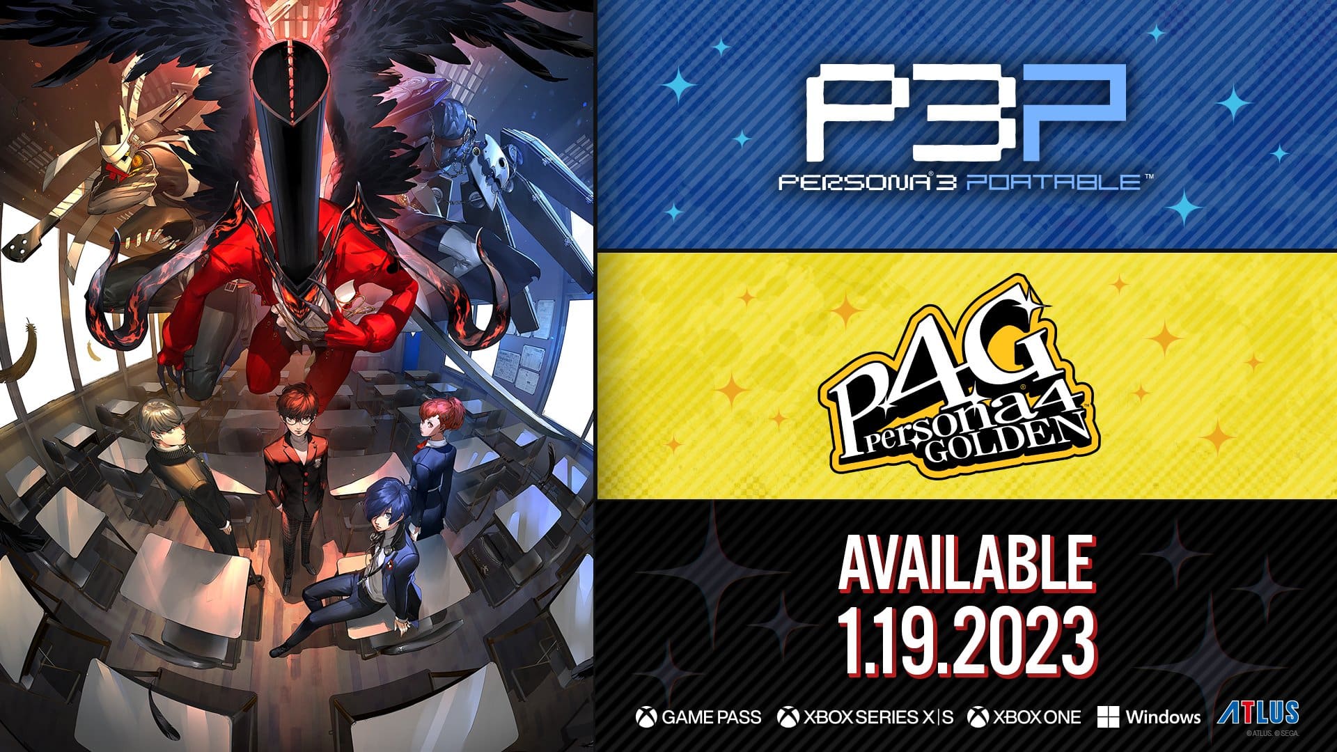 Persona 3 Portable and Persona 4 Golden will be released on January 19, 2023