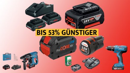 Bosch 18V battery and tools from Bosch Professional are currently available at Amazon at great discount prices.