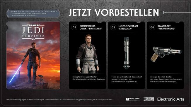 Preorder Star Wars Jedi: Survivor, Obi-Wan Outfit as Preorder Bonuses - Preorder Guide