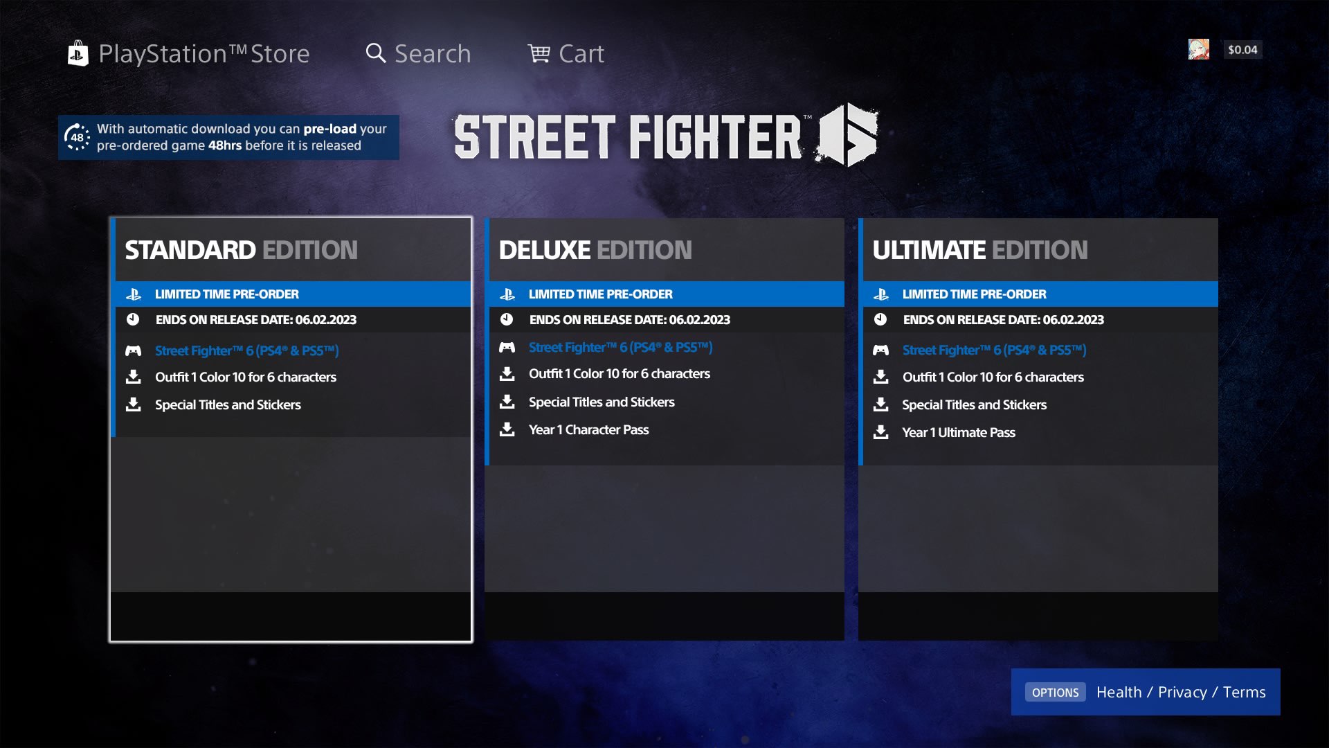 Street Fighter 6 will be released on June 2, 2023 according to PlayStation Store