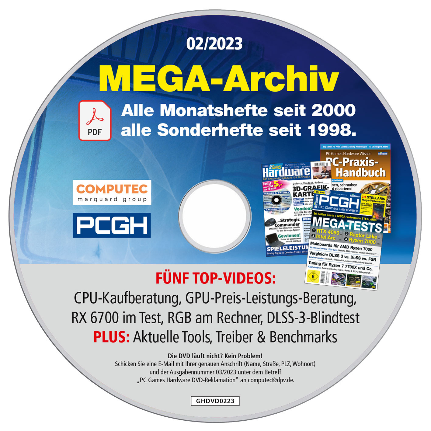 Trial subscription only until December 14th: Three editions of PCGH DVD, mega PDF archive with over 40,000 pages and bonus