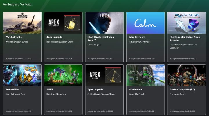 Xbox Game Pass: New Ultimate Perks available now