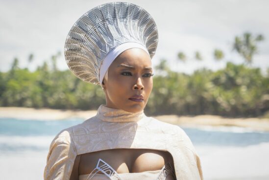 Angela Bassett in her Oscar-nominated role in Black Panther: Wakanda Forever