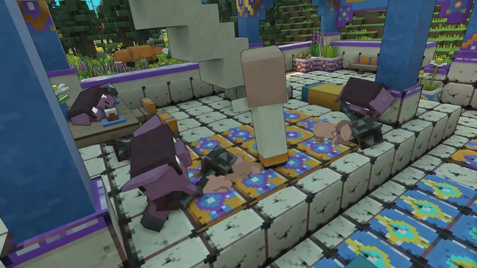 Minecraft Legends shows release and PvP mode in gameplay trailer