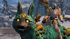 The grin of a lottery winner: My sand fox has prevailed against other (equally chic) ​​skins in the new random mount summon.