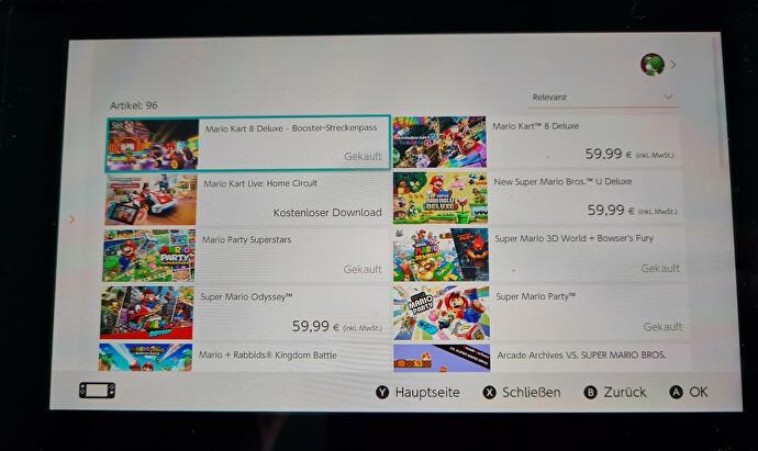 Nintendo Switch: Easier search in the eShop thanks to a small change