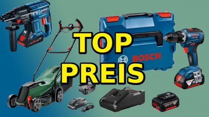 Bosch Professional vs. Green: Up to 53% off 18V rechargeable batteries, cordless screwdrivers, 12V tools, hammer drills, saws and much more.