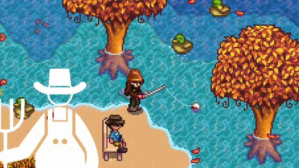 We're not talking about this fishing spot, Stardew Valley Beach Farm has more to offer.