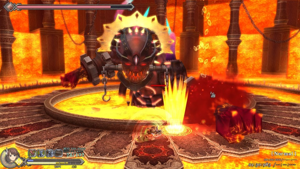 The JRPG Ys Origin relies entirely on fast, action-packed battles.