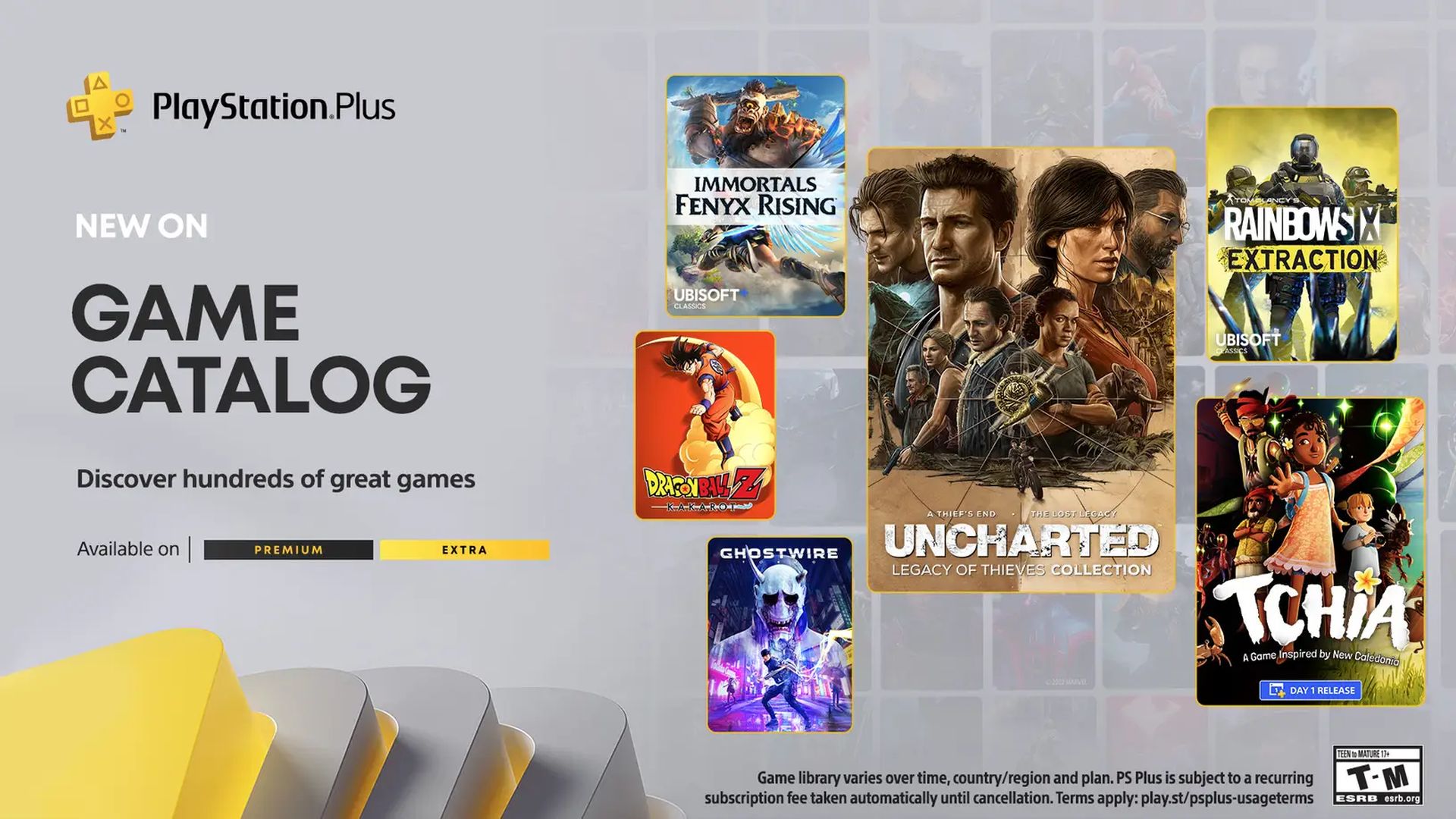 Ghostwire Tokyo, Uncharted: Legacy of Thieves Collection and Tchía coming to PS Plus Extra and Premium