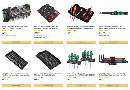 You can find more great offers from Wera in the official Amazon store of the Wuppertal company.
