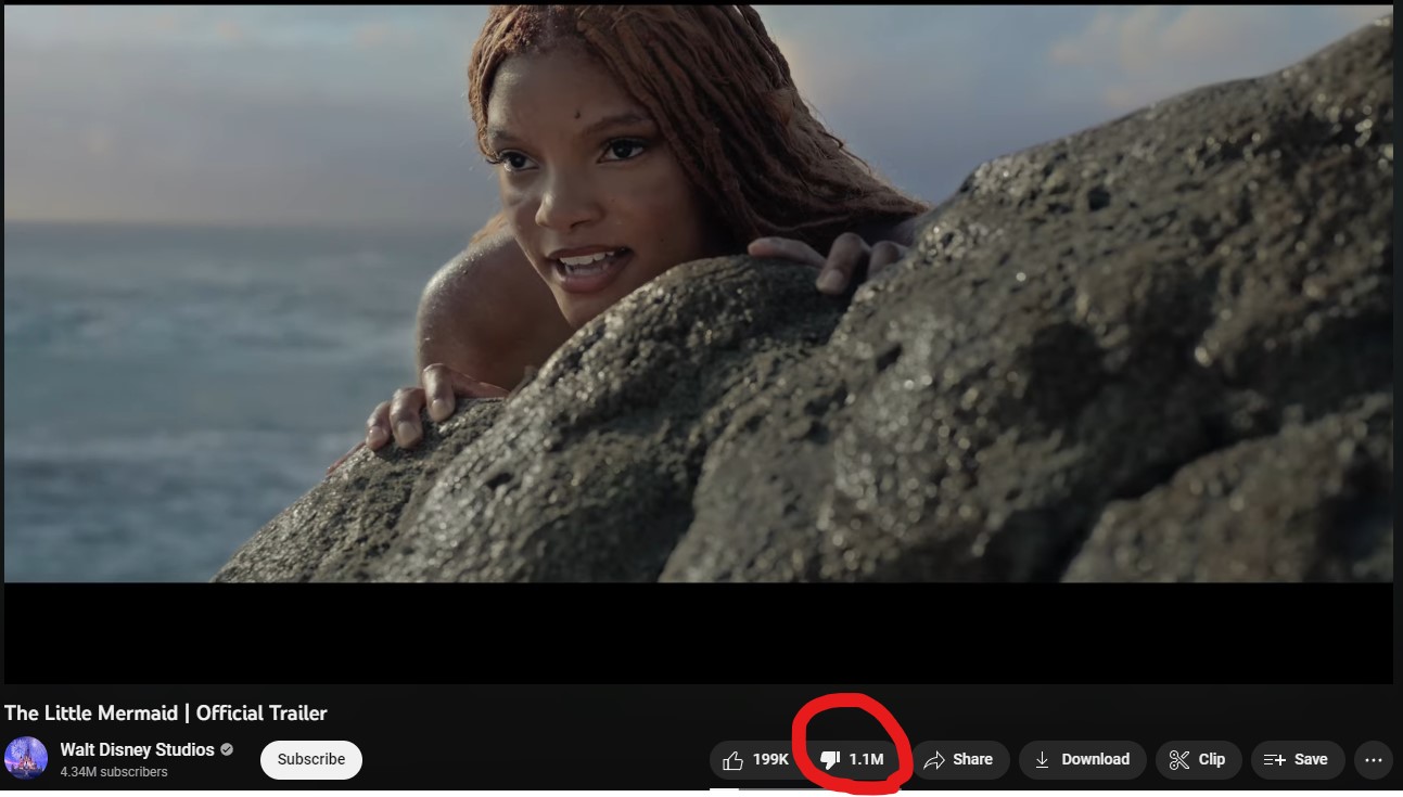 Official trailer for The Little Mermaid “The Little Mermaid” already has more than 1 million dislikes on YouTube