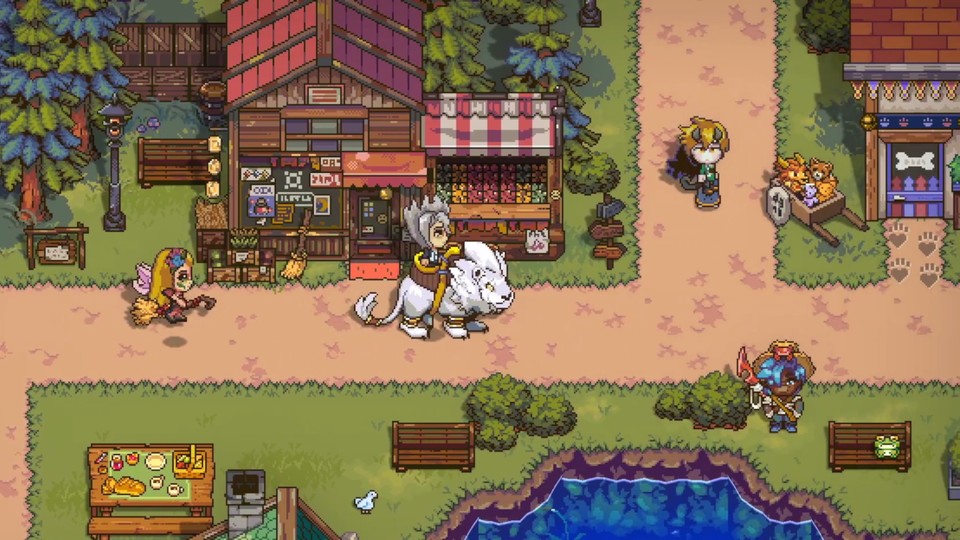 The look is similar to Stardew Valley, but Sun Haven goes for more fantasy.