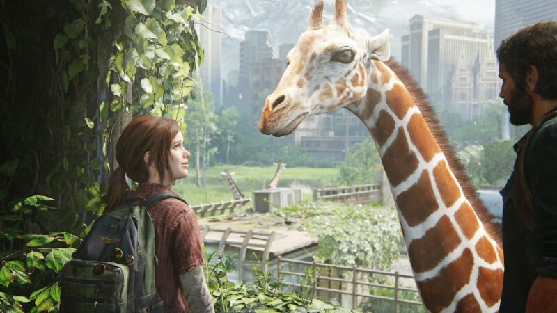 The Last of Us Episode 9 Comparison Ellie Joel Giraffe Game